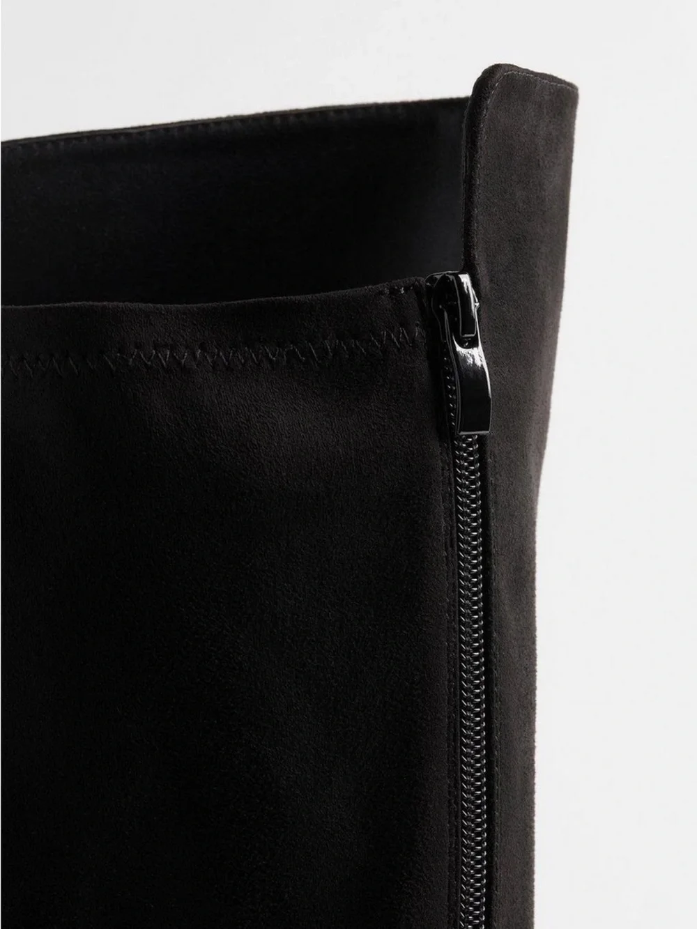Torrid Black Stretch Knee High Block Heel Boots Size 9WW